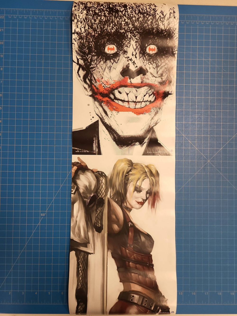 DC Comics Harley Quinn Joker Poster Batman Warner Bros 8x12.4in Art Print